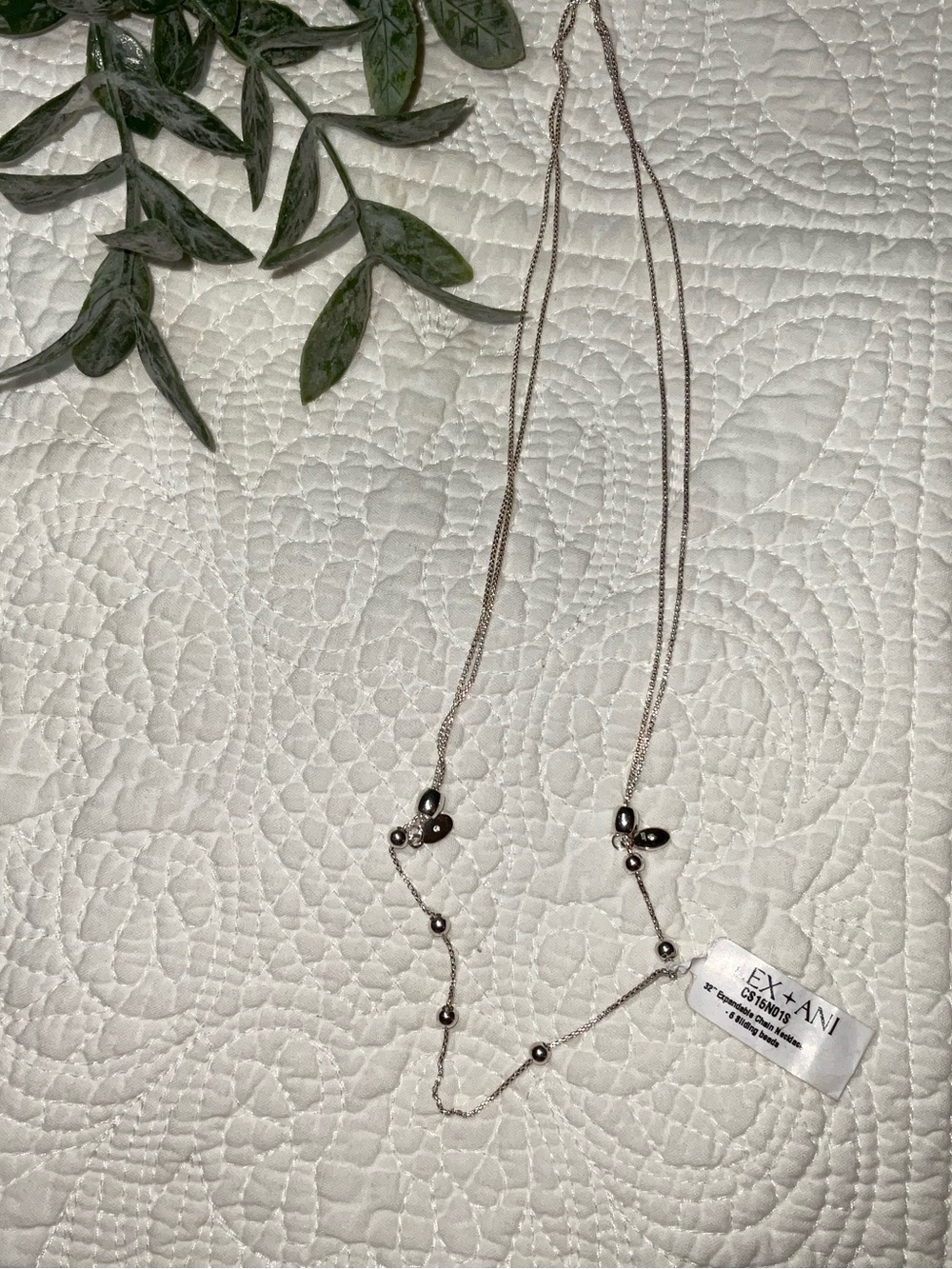 Alex and Ani Silver Beaded Layered Necklace